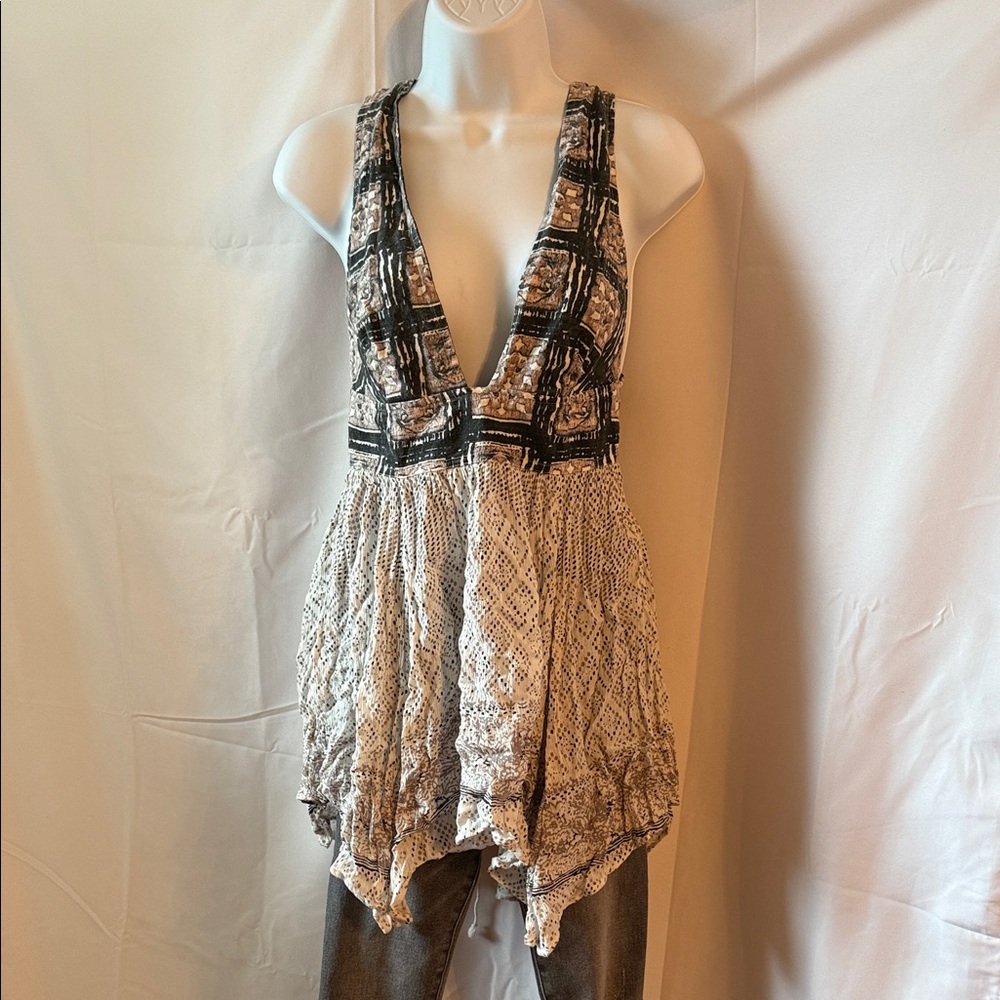 Free People crepe beach tunic